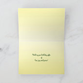 Vrolijke tuin kleuren verjaardag kaart (Binnen)