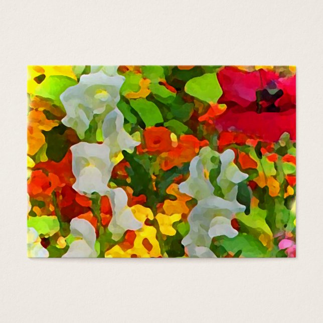 Vrolijke Tuinkleuren ATC Visitekaartje (Voorkant)