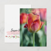 Vrolijke Tulp Bedankkaart (Voorkant / Achterkant)