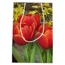 Vrolijke Tulpen Medium Cadeauzakje