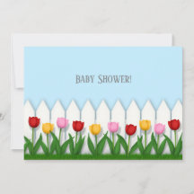 Vrolijke Tulpen & Witte Hek Custom