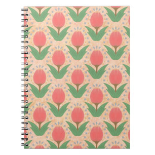 Vrolijke Tulpenspiraal Foto Notitieboek