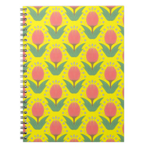 Vrolijke Tulpenspiraal Foto Notitieboek