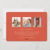 Vrolijke Typografie Kerst Kaart (Achterkant)