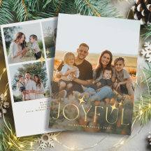 Vrolijke typografie moderne fotocollage Kerstmis