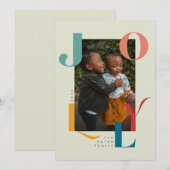 vrolijke uitnodiging (Voorkant / Achterkant)