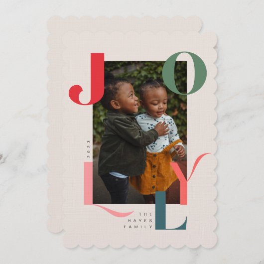 vrolijke uitnodiging (Voorkant / Achterkant)