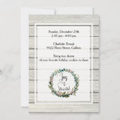 Vrolijke uitnodiging voor Cookie Exchange (Achterkant)