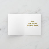 Vrolijke Uren Vouwen Kerstkaart Feestdagen Kaart (Binnen)