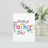 vrolijke vaderdag briefkaart (Staand voorkant)