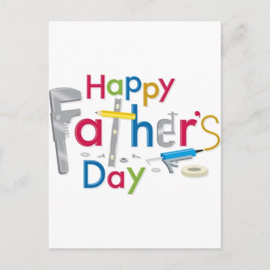 vrolijke vaderdag briefkaart (Voorkant)