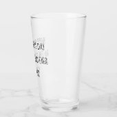 vrolijke vaders dag leuke kalligrafie glas (Links)