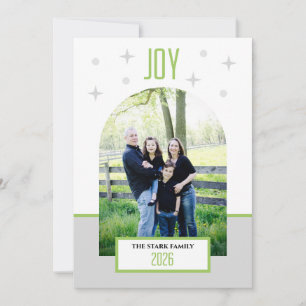 Vrolijke Vakantie Fotokaart - Modern Feestdagenkaart
