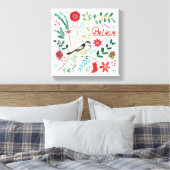 Vrolijke vakantie - Geloof 2 Canvas Afdruk (Insitu (Slaapkamer))