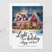 Vrolijke vakantie - kerst Kaart (Voorkant / Achterkant)