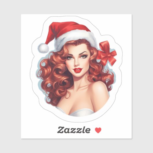 Vrolijke vakantie schoonheid en juichen sticker (Vel)