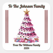 Vrolijke vakantie Sticker voor geschenken (Voorkant)