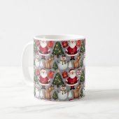 Vrolijke vakantiepatroon Design Koffiemok (Voorkant links)