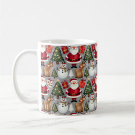 Vrolijke vakantiepatroon Design Koffiemok