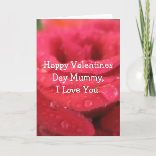 Vrolijke Valentijnsdag Mummy, ik hou van je. Feestdagen Kaart