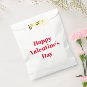 Vrolijke Valentijnsdag rode aangepaste moderne typ Bedankzakje