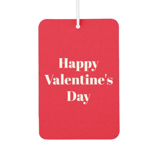 Vrolijke Valentijnsdag, rode witte Valentijnsdag Luchtverfrisser (Voorkant)