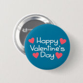 Vrolijke Valentijnsdagkalligrafie | Pin-Button Ronde Button 5,7 Cm (Voorkant /achterkant)