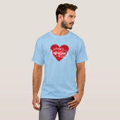 Vrolijke Valentijnsdagkalligrafie | T-shirt (Voorkant volledig)