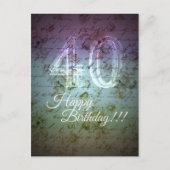 Vrolijke verjaardag!!! 40e briefkaart (Voorkant)