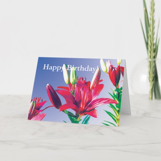 Vrolijke verjaardag! bedankkaart (Voorkant)