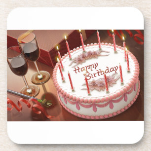 Vrolijke verjaardag! bier onderzetter