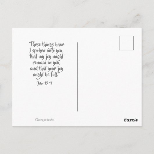 Vrolijke verjaardag! briefkaart (Achterkant)