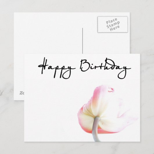 Vrolijke verjaardag! briefkaart (Voorkant / Achterkant)