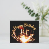 Vrolijke verjaardag! briefkaart (Staand voorkant)