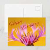 Vrolijke verjaardag! briefkaart (Voorkant / Achterkant)