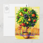 Vrolijke verjaardag! briefkaart (Voorkant / Achterkant)