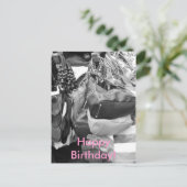 Vrolijke verjaardag! briefkaart (Staand voorkant)