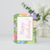 Vrolijke verjaardag! briefkaart (Staand voorkant)