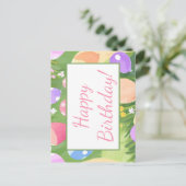 Vrolijke verjaardag! briefkaart (Staand voorkant)