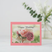 Vrolijke verjaardag! briefkaart (Staand voorkant)