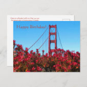 Vrolijke verjaardag! briefkaart (Voorkant / Achterkant)