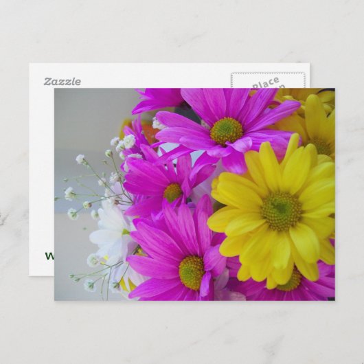 Vrolijke verjaardag!!! briefkaart (Voorkant / Achterkant)