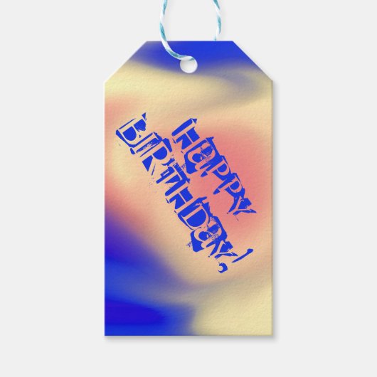 Vrolijke verjaardag! cadeaulabel (Voorkant)