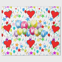 Vrolijke verjaardag! cadeaupapier