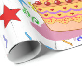 Vrolijke verjaardag! cadeaupapier (Rol Hoek)