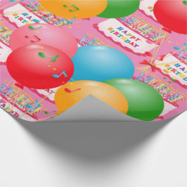 Vrolijke verjaardag! cadeaupapier