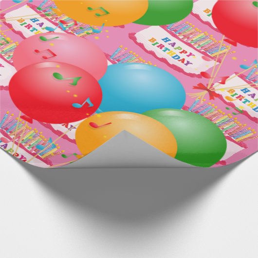 Vrolijke verjaardag! cadeaupapier (Hoek)