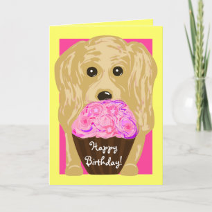 Vrolijke verjaardag! Cocker Spaniel Art Card Kaart