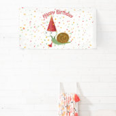 Vrolijke verjaardag! Confetti Slak Spandoek (Insitu)