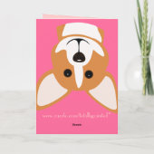 Vrolijke verjaardag! Corgi Lady Kaart (Achterkant)